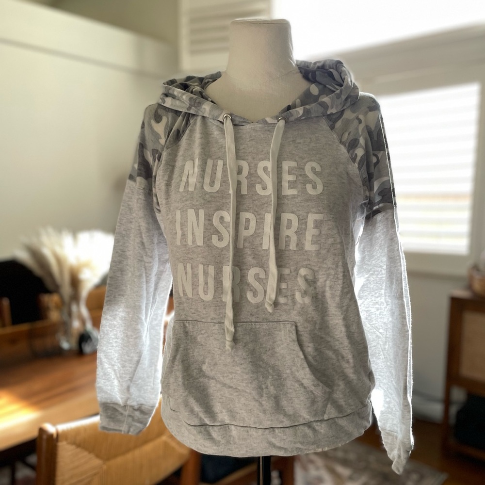 Gray Camo Women's Hoodie